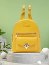 Caprese Rabina Fashion Backpack Medium Yellow