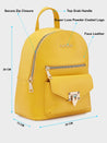 Caprese Rabina Fashion Backpack Medium Yellow
