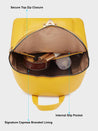 Caprese Rabina Fashion Backpack Medium Yellow