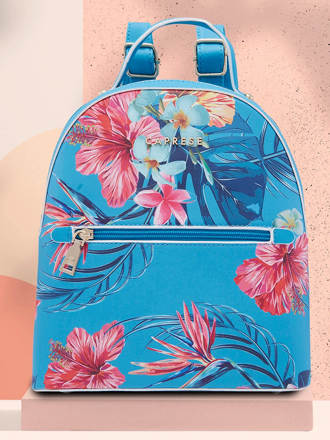 Buy Caprese Renee Medium Blue Backpack Caprese Bags