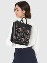 Caprese Snow Backpack Medium Printed Women'S Bag Black