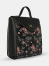 Caprese Snow Backpack Medium Printed Women'S Bag Black