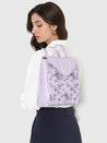 Caprese Snow Backpack Medium Printed Women'S Bag Lavender