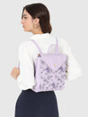 Caprese Snow Backpack Medium Printed Women'S Bag Lavender