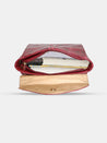 Caprese Snow Backpack Medium Printed Women'S Bag Maroon