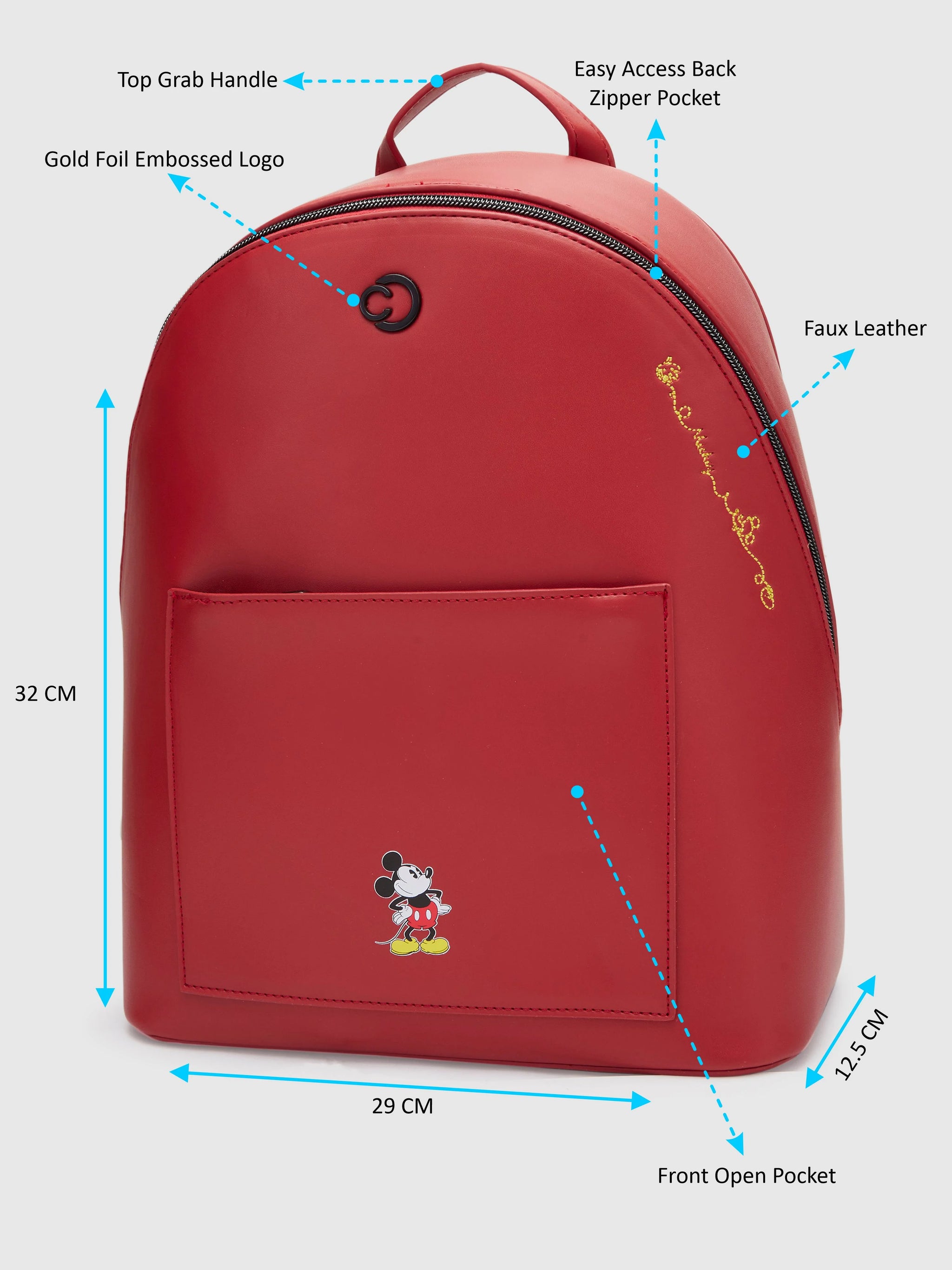 coach disney red backpack Buy Caprese Disney Inspired Mickey Mouse Large Red Backpack @ 1379