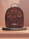 Caprese Tresna Embroidery Backpack Handbag Brown