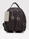 Caprese Tresna Embroidery Backpack Handbag Brown