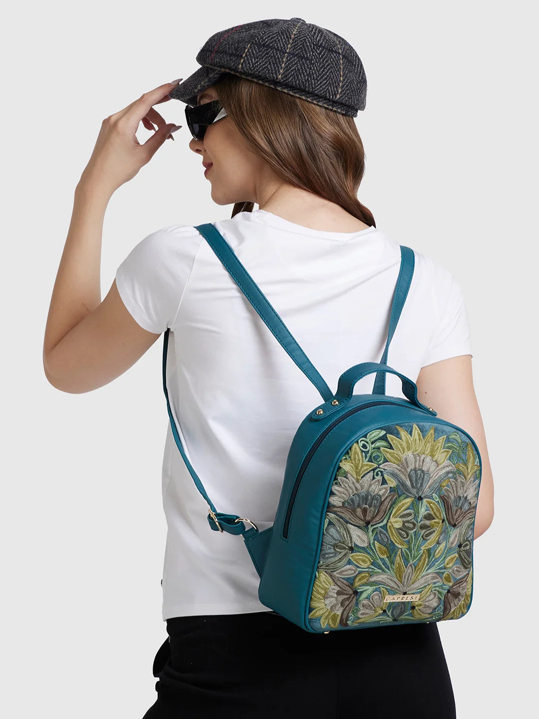 Caprese Tresna Embroidery Backpack Handbag Caprese Bags