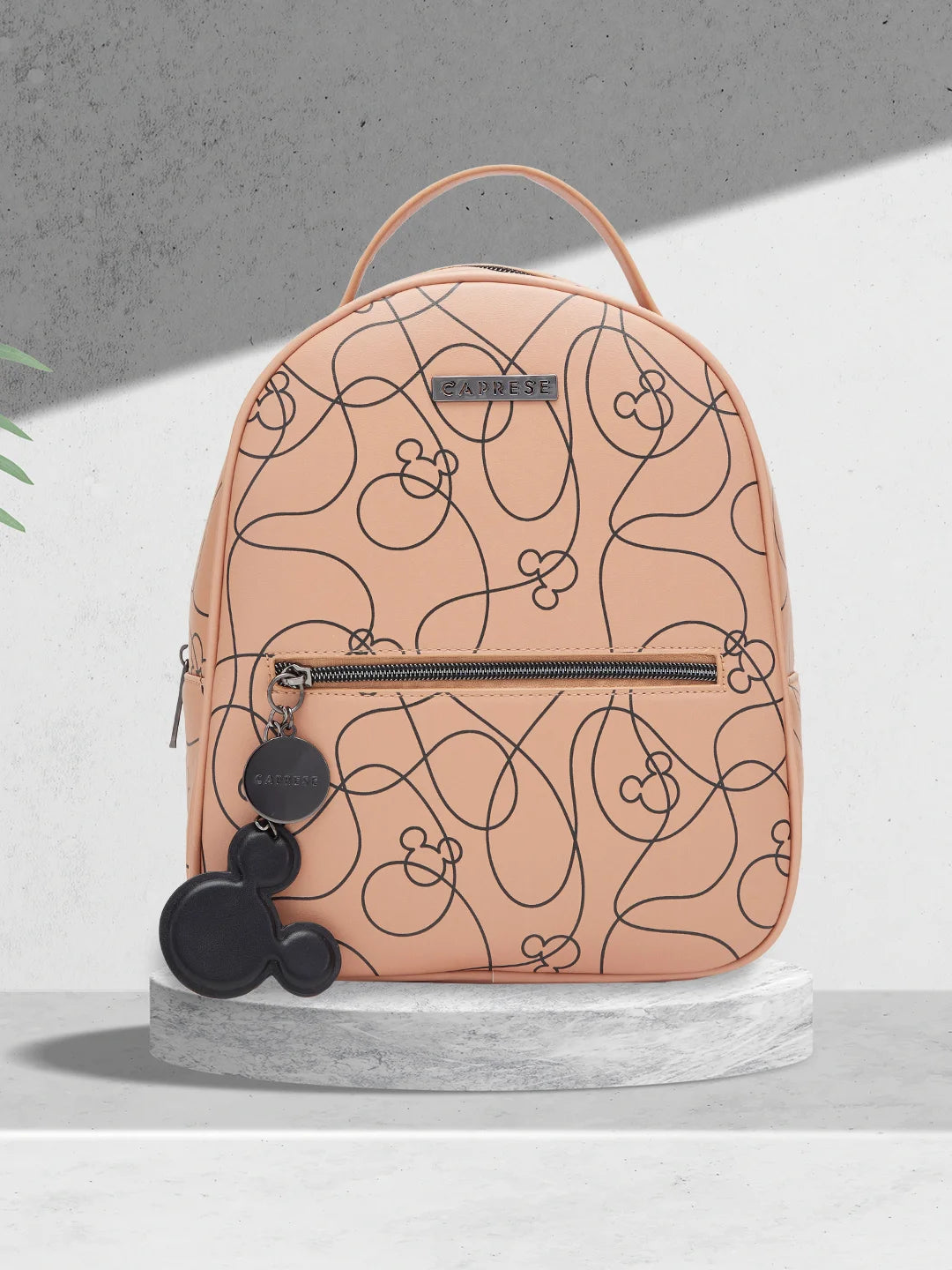 Caprese Disney Inspired Printed Mickey Mouse Collection Medium Backpack