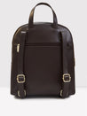 Caprese Zeta Backpack Large Quilted Women'S Bag Chocolate