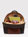 Caprese Zeta Backpack Large Quilted Women'S Bag Chocolate