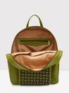 Caprese Zeta Backpack Large Quilted Women'S Bag Olive