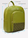 Caprese Zeta Backpack Large Quilted Women'S Bag Olive
