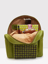 Caprese Zeta Backpack Large Quilted Women'S Bag Olive