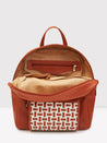 Caprese Zeta Backpack Large Quilted Women'S Bag Tan