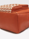 Caprese Zeta Backpack Large Quilted Women'S Bag Tan