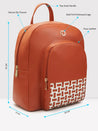 Caprese Zeta Backpack Large Quilted Women'S Bag Tan
