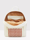 Caprese Zeta Backpack Large Quilted Women'S Bag Vanilla