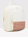 Caprese Zeta Backpack Large Quilted Women'S Bag Vanilla