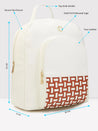 Caprese Zeta Backpack Large Quilted Women'S Bag Vanilla