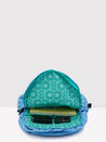 Caprese Zoe Backpack Medium Dual Compartment Light Blue