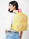 Caprese Zoe Fashion Backpack Large Yellow