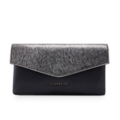Caprese Ava Large Silver Clutch