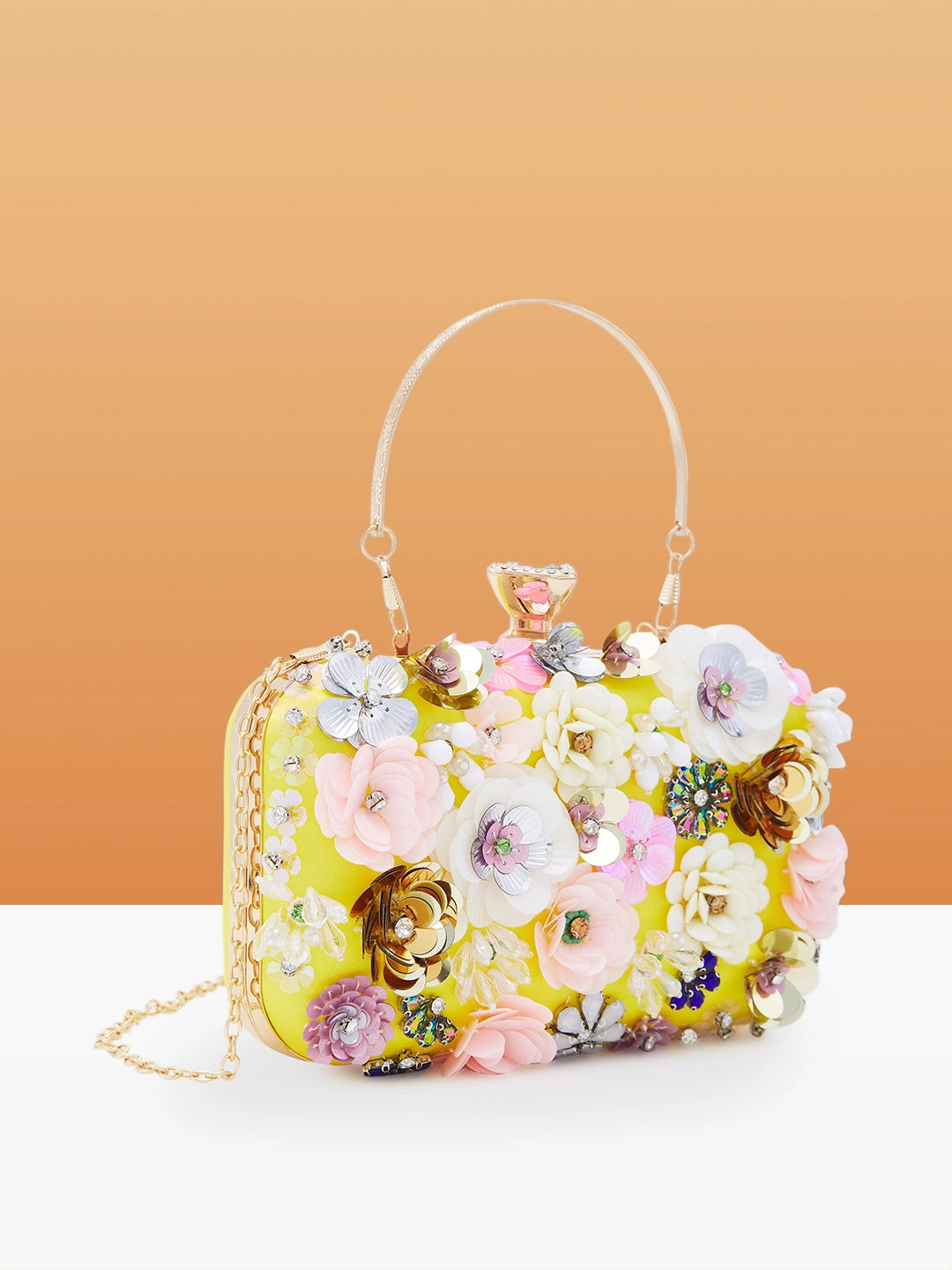 Floral clutch sale