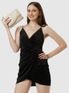 Caprese Bertha Clutch Medium Light Gold