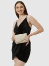 Caprese Bertha Clutch Medium Light Gold