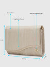 Caprese Bertha Clutch Medium Light Gold