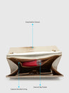 Caprese Bertha Clutch Medium Light Gold