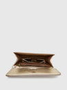 Caprese Betty Flapover Clutch Large Light Gold