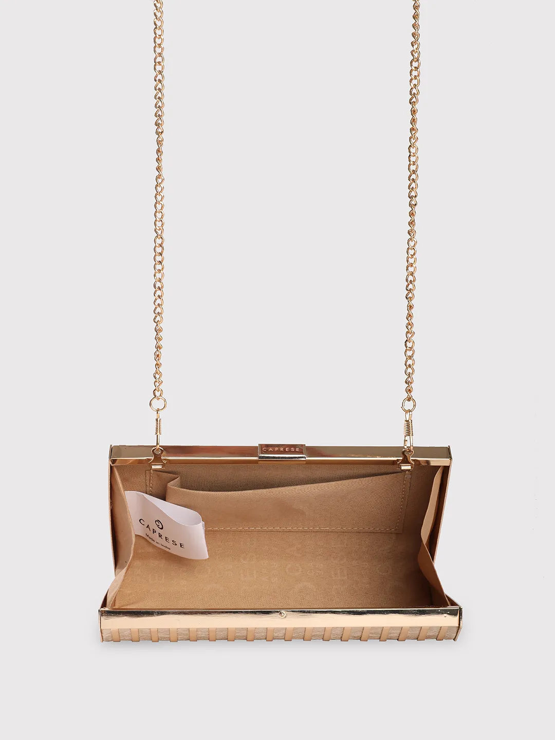 Buy Caprese Party Carly Clutch Small Beige Rs.1049 Caprese Bags