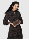 Caprese Party Carly Clutch Small Brown