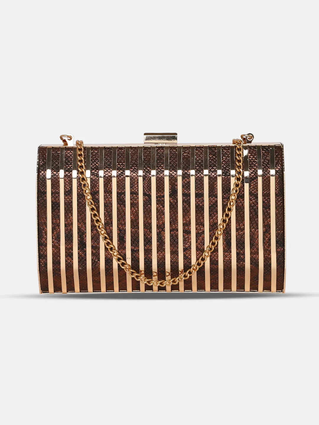 CAPRESE PARTY CARLY CLUTCH SMALL BROWN