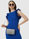 Caprese Delmi Clutch Medium Champagne Gold