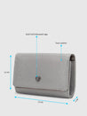 Caprese Delmi Clutch Medium Champagne Gold