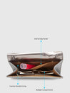 Caprese Delmi Clutch Medium Champagne Gold