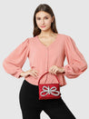 Caprese Ella Clutch Small Purple