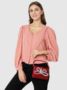 Caprese Ella Clutch Small Purple