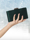 Caprese Hazel Bead Clutch Small Green