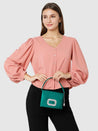 Caprese Emma Clutch Small Green