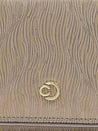 Caprese Eryka Clutch Medium Champagne Gold