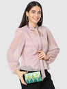 Caprese Gilia Clutch Small Green