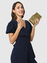 Caprese Gianna Clutch Small Gold