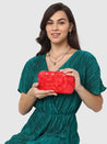 Caprese Gloria Clutch Small Red