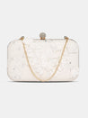 Caprese Gloria Clutch Small White
