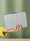 Caprese Goldy Clutch Small Silver